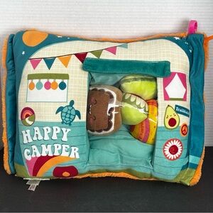 Cuddle Pal Peek N Pal Happy Camper Pillow with Three Plush Toys and Clip On Pal